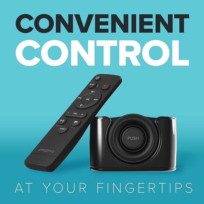 Creative Stage SE 2.0 Bluetooth Sound Bar Speaker - Black - Under Monitor - USB - 1 Pack