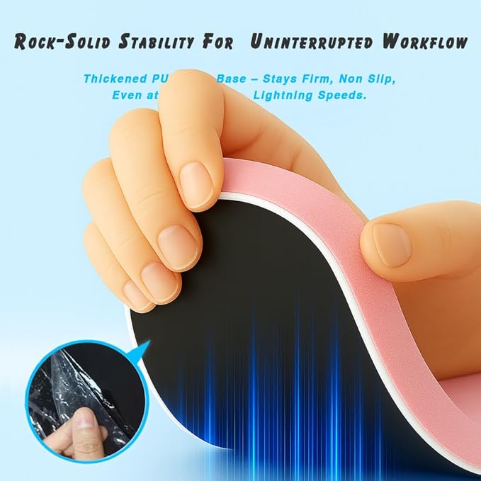 ErgoComfort Gel Wrist Rest Mouse Pad Set – Minty Green, Ergonomic Memory Foam with Non-Slip Base for Office, Gaming & Home Desk