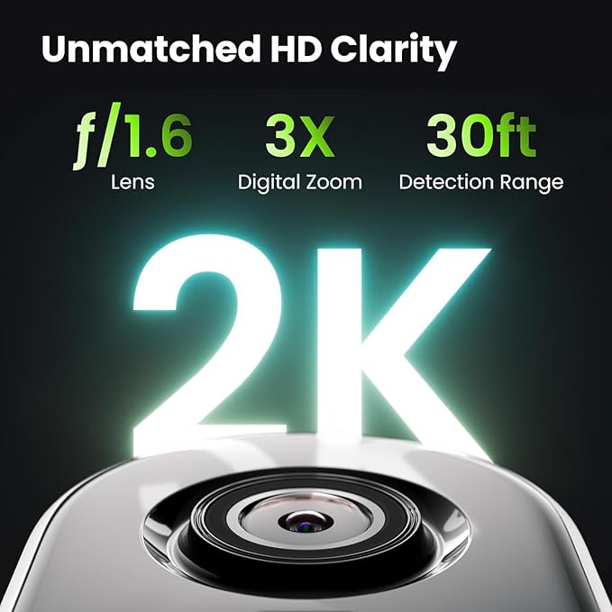 Solar Security Cameras Wireless Outdoor, 2K Magnetic Installation Battery Powered Camera with Smart AI PIR Motion Detection, Color Night Vision, Waterproof for Indoor & Outdoor