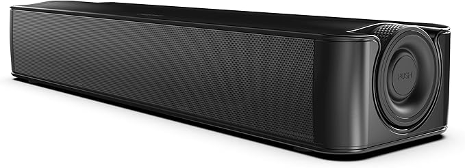 Creative Stage SE 2.0 Bluetooth Sound Bar Speaker - Black - Under Monitor - USB - 1 Pack