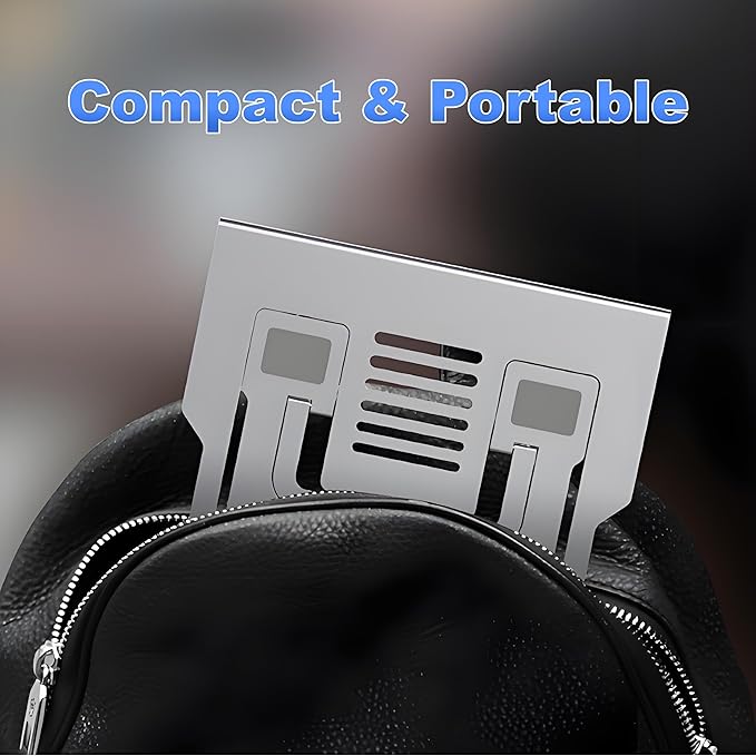 9-in-1 Triangular-Lock Laptop Stand with Docking Station for MacBook Pro/Dell/HP - 4K HDMI,100W PD Charging,Gigabit Ethernet,SD/TF Reader&3.5mm Combo Jack | Practical Present for Students/Tech Lovers