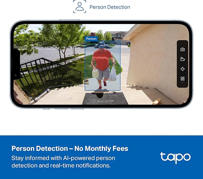 Tapo Outdoor Security Camera Wireless, 1080P, Up to 180-Day Battery, Free Person Detection, Custom Zones, Color Night Vision, SD/Could Storage, Wrks w/Alexa/Google, Ideal for Homeowners(C401) Black