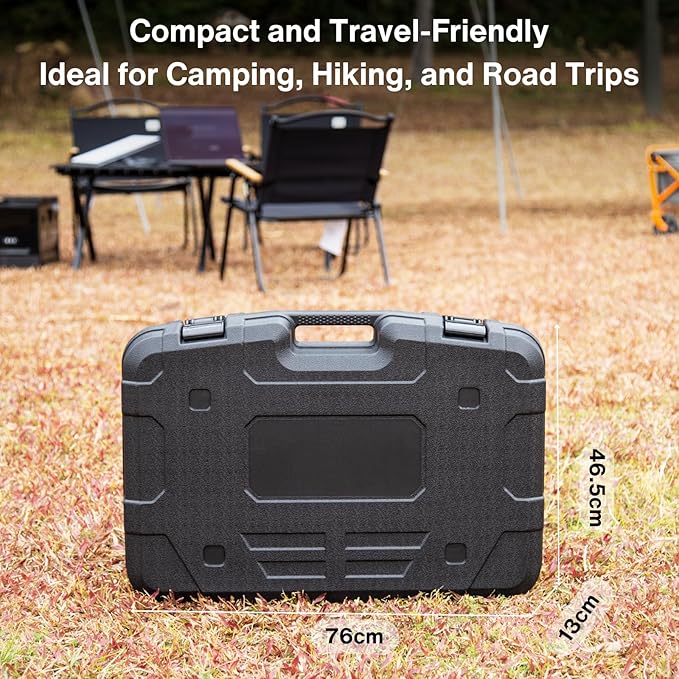 Storage Case for Starlink Standard Gen 3, Protective Hard Case with Foam Padding for Gen 3 Dish, Router, Cables & Accessories, Portable and Durable Ideal for Travel and Outdoor Use